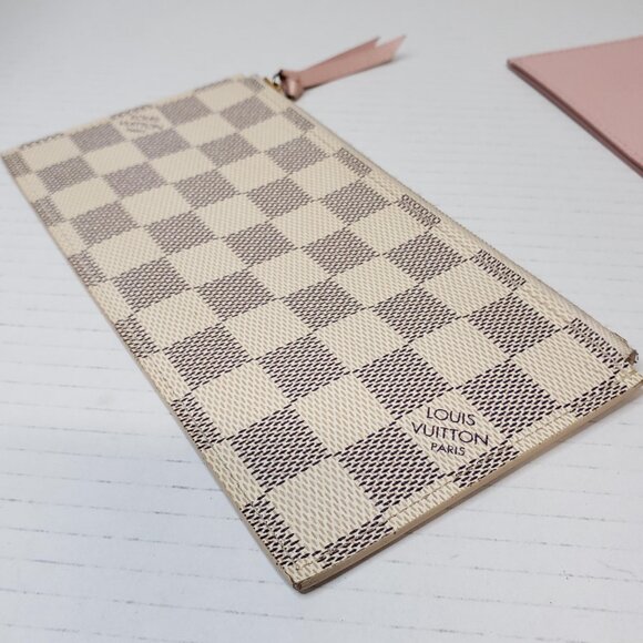 Louis Vuitton Insert Felicie Wallet Card Sloys Pink Leather Canvas Lux150-092225 - Picture 8 of 13